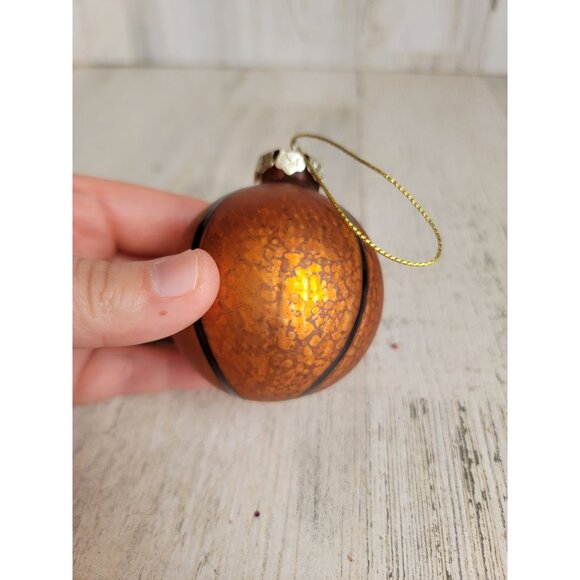 Blown glass basketball sport ornament Xmas - Picture 6 of 6